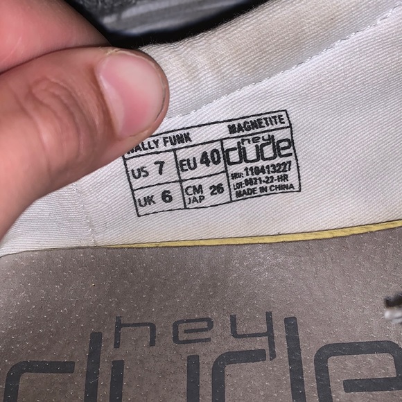 Worn once grey hey dudes - Picture 3 of 3